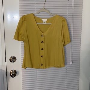 Urban Romantics Mustard Yellow Shirt